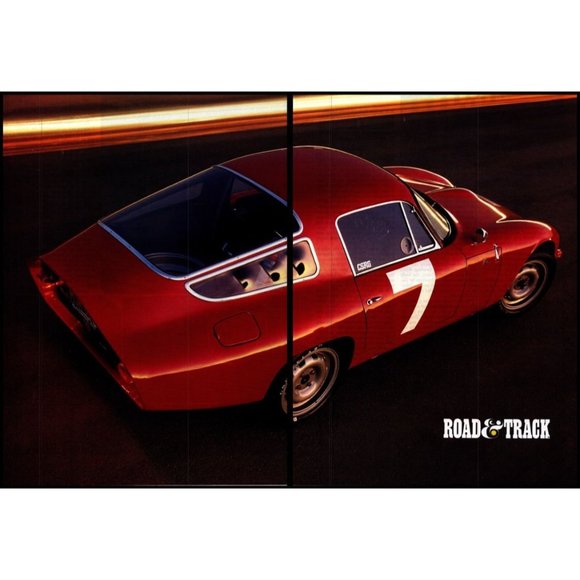 Alfa Romeo Turbolare Zagato TZ Sports Car 2 Page Vintage Print Ad Poster Photo - Picture 1 of 3